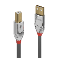 LINDY USB 2.0 Typ A an B Kabel Cromo Line 3m
