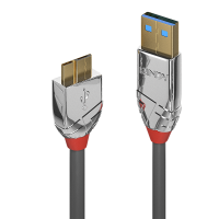LINDY USB 3.0 Typ A an Micro-B Kabel Cromo Line 1m