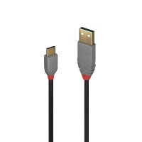 LINDY USB 2.0  Typ A an C Kabel Anthra Line 2m