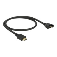 DELOCK HDMI-Kabel A->A St/Bu z.Einbau 4K 30Hz 0.50m...