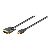 GOOBAY HDMI-DVI Kabel 2,0m 19pol. Stecker DVI-D 18+1...