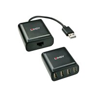 LINDY USB 2.0 Cat.5 Extender 60m, 4 Ports