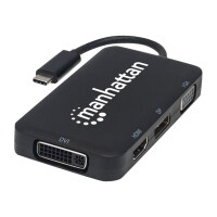 MANHATTAN Konverter USB 3.1 4-fach HDMI/DisplayPort/VGA/DVI