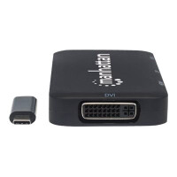 MANHATTAN Konverter USB 3.1 4-fach HDMI/DisplayPort/VGA/DVI