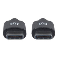 MANHATTAN USB 2.0 Typ C-Kabel C-Stecker/C-Stecker 3m schwarz