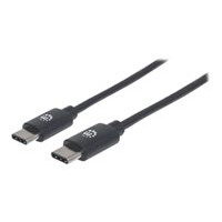 MANHATTAN USB 2.0 Typ C-Kabel C-Stecker/C-Stecker 3m schwarz