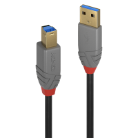 LINDY USB 3.0 Kabel Typ A/B Anthra Line 0.5m