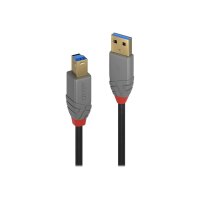 LINDY USB 3.0 Kabel Typ A/B Anthra Line 1m