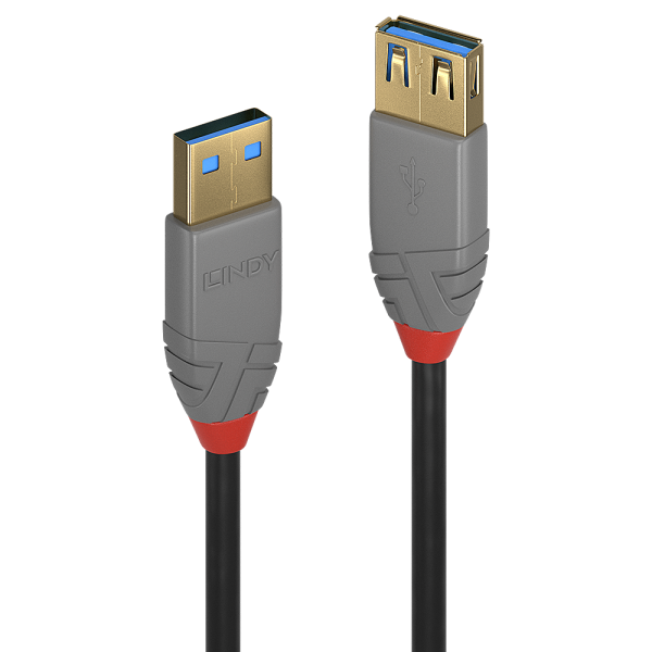 LINDY USB 3.0 Verlängerungskabel Typ A Anthra Line 0.5m
