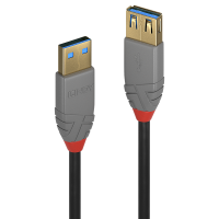 LINDY USB 3.0 Verlängerungskabel Typ A Anthra Line 2m