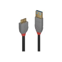 LINDY USB 3.0 Kabel Typ A/Micro-B Anthra Line 0.5m