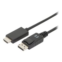 DIGITUS ASSMANN DisplayPort Adapterkabel DP - HDMI Typ A St/St 2.0m m/Verrieg. DP 1.2 HDMI 2.0