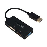 LOGILINK 4K DisplayPort 1.2 zu DVI/HDMI/VGA Adapter