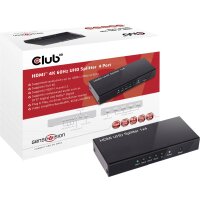 CLUB3D Club 3D SenseVision HDMI 2.0 4K 60Hz UHD Splitter 4-Port CSV-1380