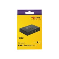 DELOCK Switch HDMI 2 - 1 bidirektional 4k 60 Hz