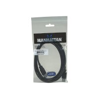 MANHATTAN Hi-Speed USB 2.0 Kabel A-Stecker auf A-Stecker, 1,8 m, schwarz (306089)