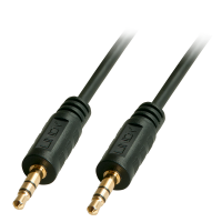 LINDY Premium - Audiokabel - stereo mini jack (M) bis stereo mini jack (M) - 25cm - abgeschirmt - Sc