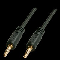 LINDY Premium - Audiokabel - stereo mini jack (M) bis stereo mini jack (M) - 25cm - abgeschirmt - Sc