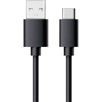 REALPOWER USB auf USB Type-C Sync- und Ladekabel 0,6m schwarz