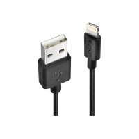 LINDY USB an Lightning Kabel, schwarz 1m