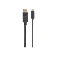 MANHATTAN USB Typ C auf DisplayPort-Kabel 1m Konvertiert...