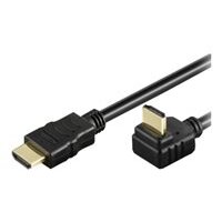 TECHLY HDMI Kabel High Speed mit Ethernet gewinkelt 2m sw