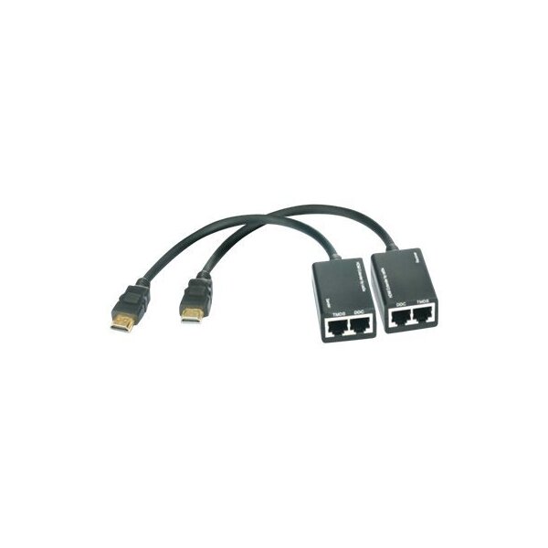 TECHLY HDMI Extender mit eingebautem Kabel, 30m