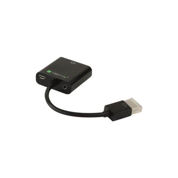 TECHLY HDMI zu VGA Konverter mit Audio und Micro-USB