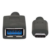 MANHATTAN USB-C Kabel C-Stecker - A-Buchse 12cm USB 3.1 Gen1