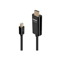 LINDY 1m Aktives Mini DisplayPort an HDMI Adapterkabel