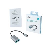 I-TEC USB C auf Display Port Metal Adapter 1x DP 4K 60Hz...
