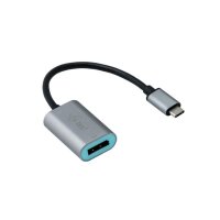 I-TEC USB C auf Display Port Metal Adapter 1x DP 4K 60Hz Ultra HD kompatibel mit Thunderbolt 3