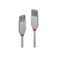 LINDY USB 2.0 Typ A Verlängerungskabel Anthra Line 0.5m