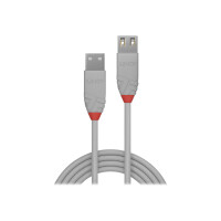 LINDY USB 2.0 Typ A Verlängerungskabel Anthra Line 3m