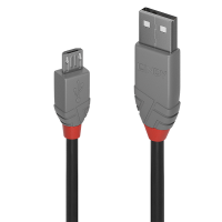 LINDY USB 2.0 Typ A an Micro-B Kabel Anthra Line 2m