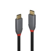 LINDY USB 3.1  Typ C Kabel 5A PD Anthra Line 1m
