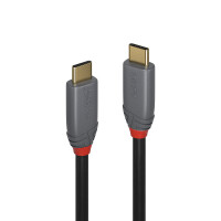 LINDY USB 3.1  Typ C Kabel 5A PD Anthra Line 1.5m