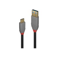 LINDY USB 3.1  Typ A an C Kabel 5A PD Anthra Line 0.5m