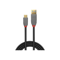 LINDY USB 3.1  Typ A an C Kabel 5A PD Anthra Line 1.5m