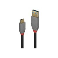 LINDY USB 3.1  Typ A an C Kabel 5A PD Anthra Line 1.5m