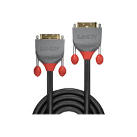 LINDY DVI-D Dual Link Kabel 7.50m, Anthra Line