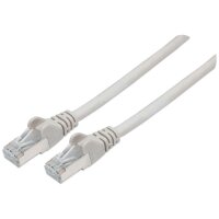 INTELLINET Network Cable, Cat7 Raw Cable, Cat6A Modular plugs, CU, S/FTP, LSOH, 15 m, Gray