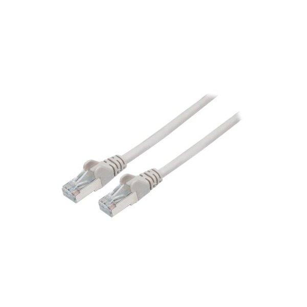 INTELLINET Network Cable, Cat7 Raw Cable, Cat6A Modular plugs, CU, S/FTP, LSOH, 30 m, Gray