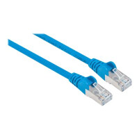 INTELLINET Netzwerkkabel Cat6 S/FTP LS0H 1m Blau  RJ-45 Stecker / RJ-45 Stecker Vergoldete Kontakte