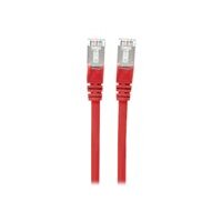 INTELLINET Network Cable, Cat7 Raw Cable, Cat6A Modular plugs, CU, S/FTP, LSOH, 1 m, Red