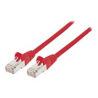 INTELLINET Network Cable, Cat7 Raw Cable, Cat6A Modular plugs, CU, S/FTP, LSOH, 10 m, Red