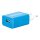 SCHWAIGER 230V Ladeadapter USB weiß/blau