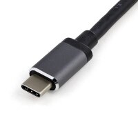 STARTECH.COM USB-C-Multiport-Adapter mit HDMI oder VGA und längerem angeschlossenen Kabel - 100W PD