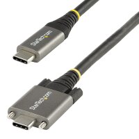 STARTECH.COM 1m USB-C Kabel mit Schraubensicherung 10Gbit/s - USB 3.1/3.2 Gen 2 Typ-C Kabel - 100W 5