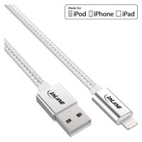 INLINE Lightning USB Kabel für iPad iPhone iPod silber/Alu 2m Silber